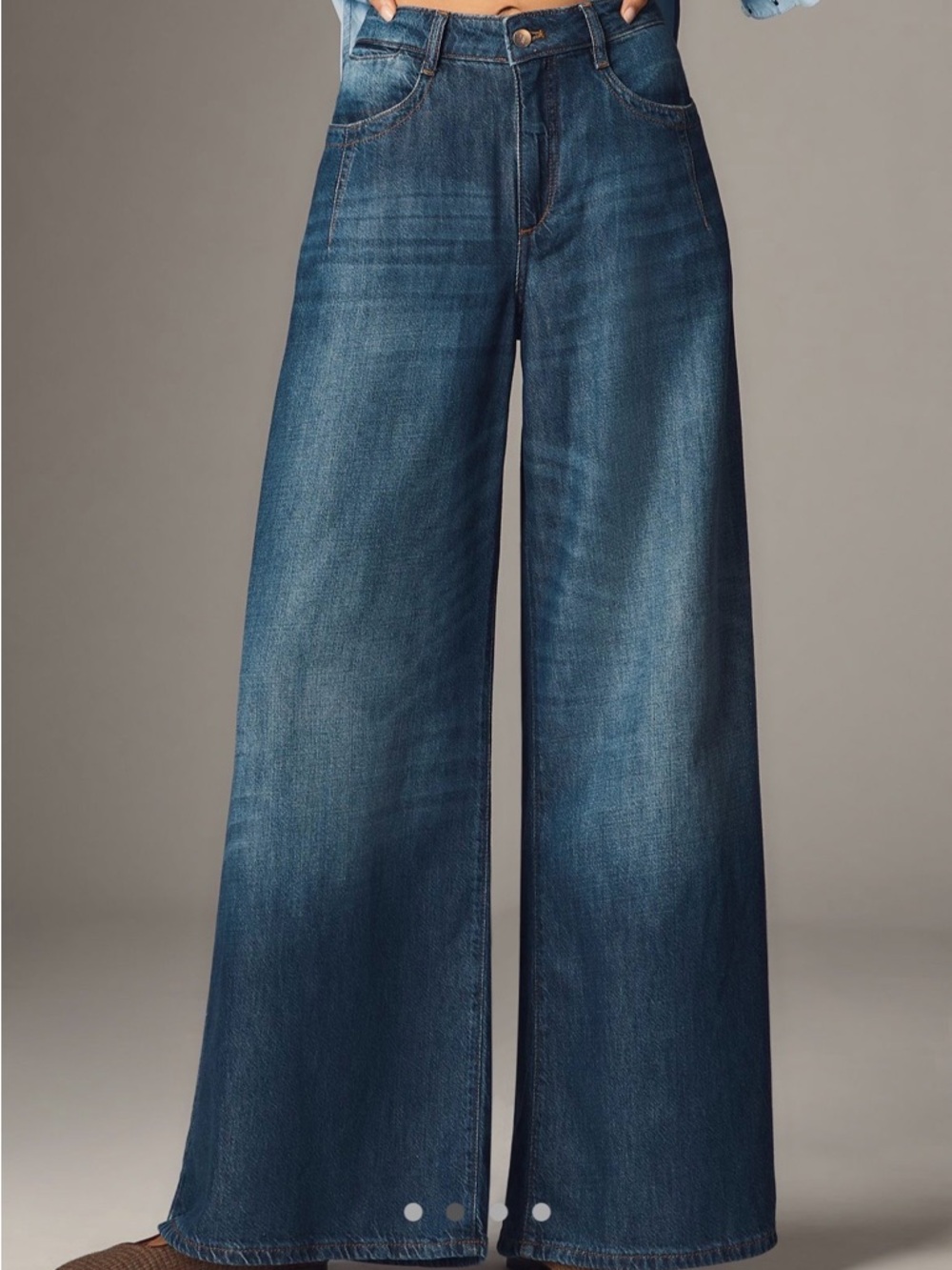 Pilcro High-Rise Trouse Jeans - Dark Blue